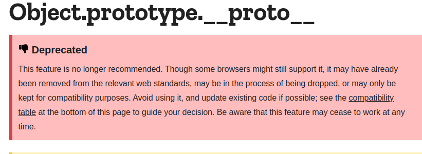deprecated